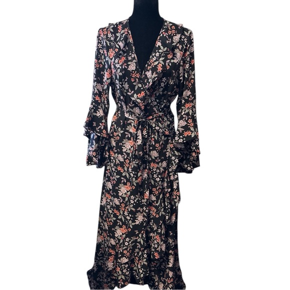 Max Studio Wraparound Ruffle Dress - Picture 2 of 12